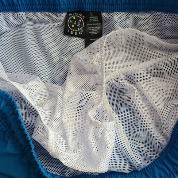 Maui & Sons Men's Texas Chill Vibes Pool Shorts Cobalt Size 3XL - Picture 8 of 13